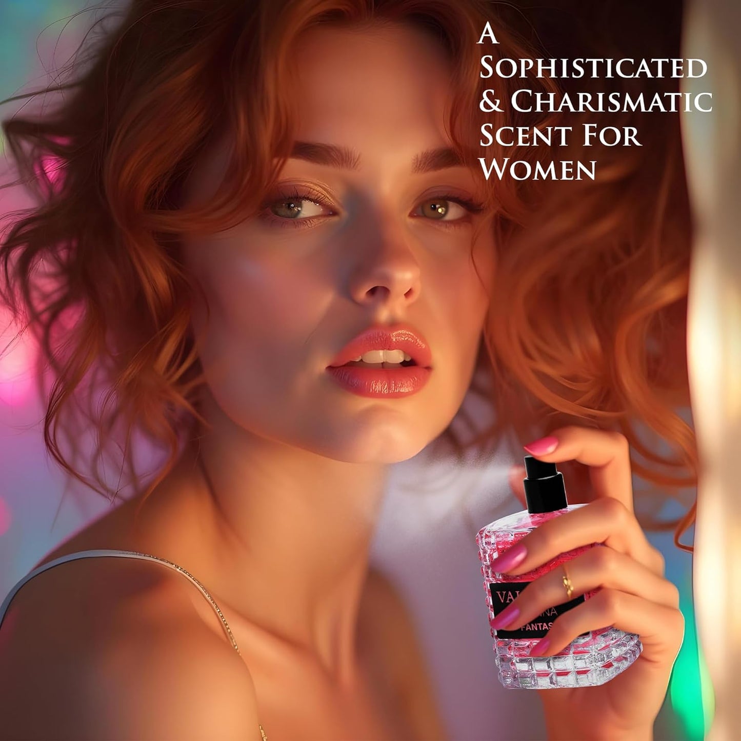 Valencia Donna Fantasy for Women Eau De Parfum - Floral Fruity Fragrance Top Notes of Kiwi & Brazilian Orange Mid Aroma of Rose & Jasmine - Base Scent of White Musk & Texas Cedar Elegant 100ml Bottle