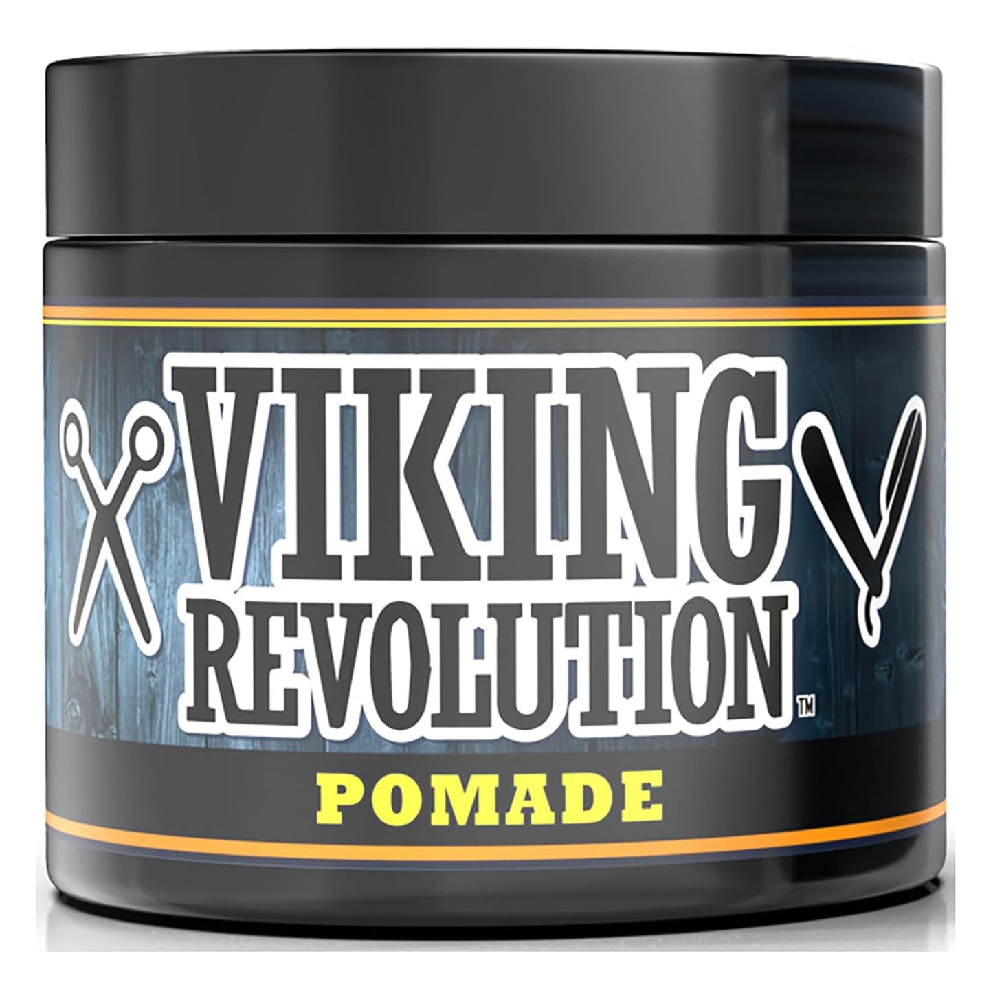 Viking Revolution Pomade for Men 4oz - Firm Strong Hold & High Shine for Classic Styling - Water Based & Easy to Wash Out (Firm, 1 Pack)