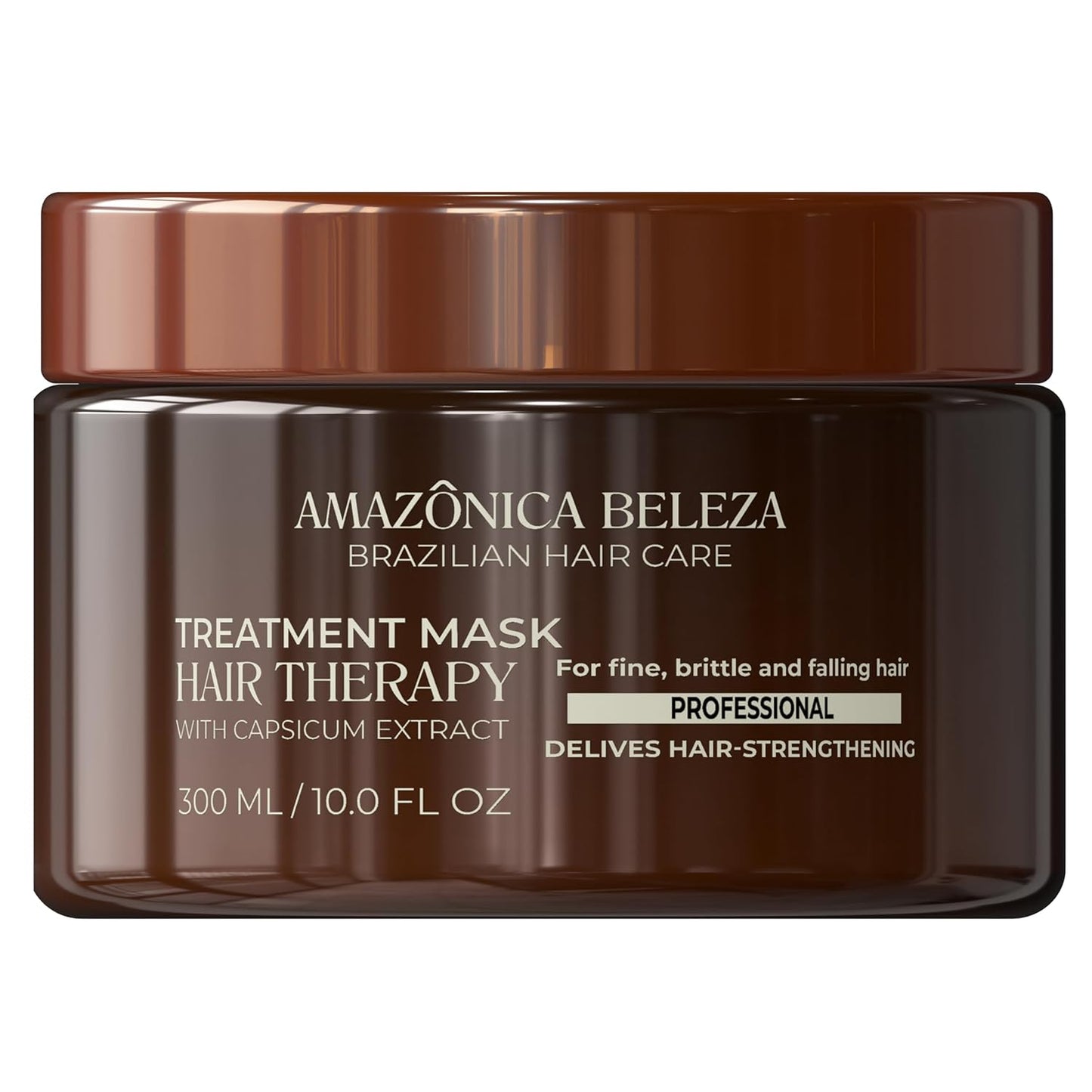 AMAZONICA BELEZA Hair Therapy Hair Mask, Removes Oiliness Hair Loss and Promotes Growth Shampoo, Profesional Anti-Caida y Anti-Oliocidad 10 Oz