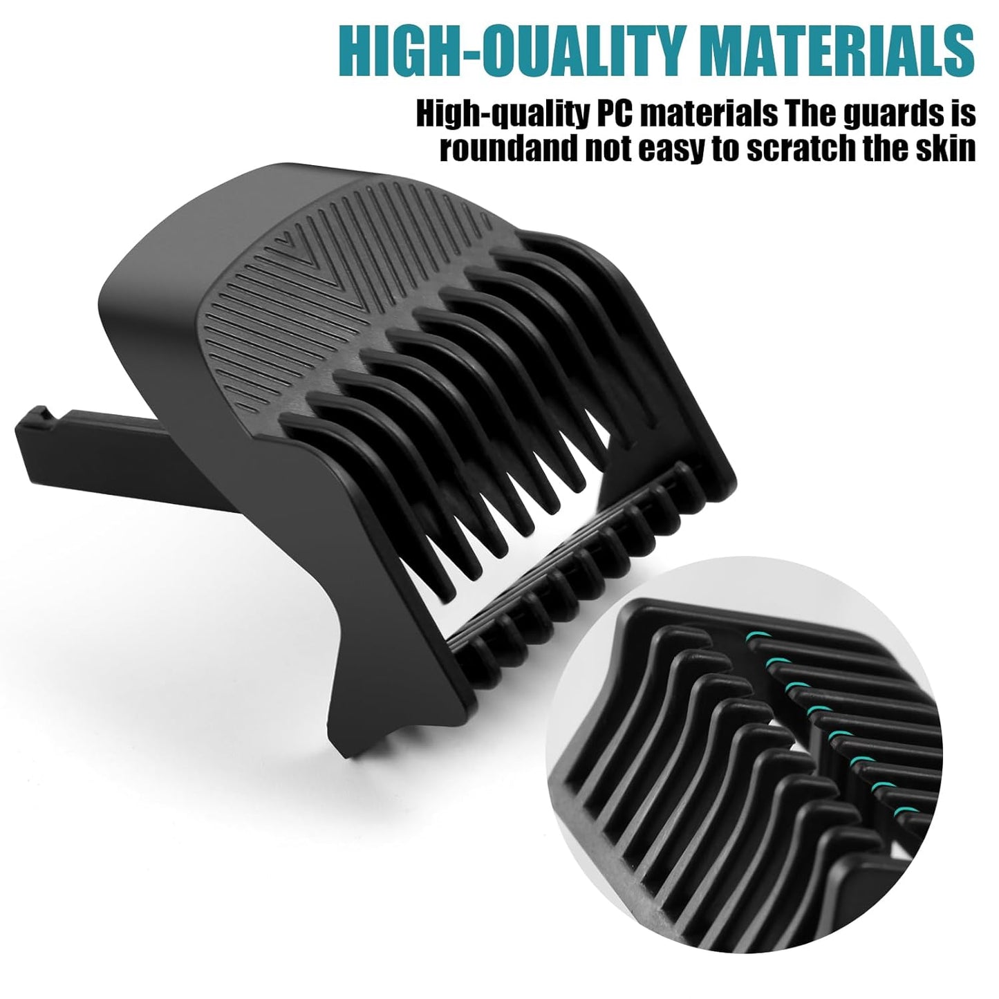 Professional Beard Trimmer Guards Guides Fit for Manscaped The Beard Hedger Guard, Snap-In Replacement Guards Comb- From 1/32-1/4 inch for Manscaped The Beard Hedger Beard Trimmer, 2 Pack