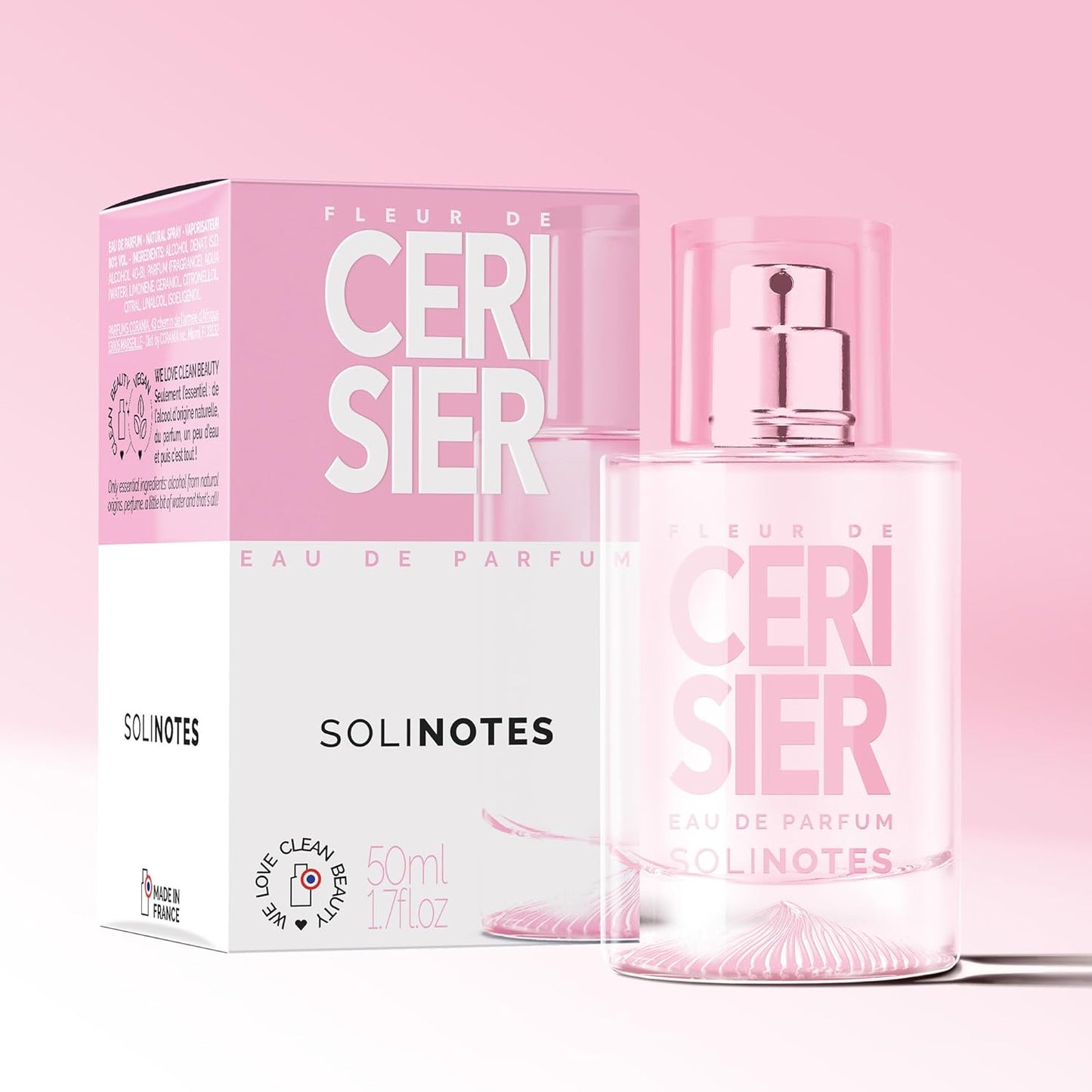 SOLINOTES Cherry Blossom Perfume for Women - Eau De Parfum | Delicate Floral and Soothing Scent - Made in France - Vegan - 1.7 fl.oz