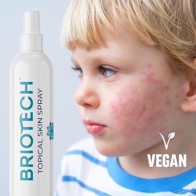 BRIOTECH Topical Skin Spray, Hypochlorous Acid Spray for Body & Face, Eyelid Cleanser, HOCl Facial Mist, Support Against Irritation, Calm Redness, Soothe Foot & Scalp, 1 Liter Refill ea, 2 ct