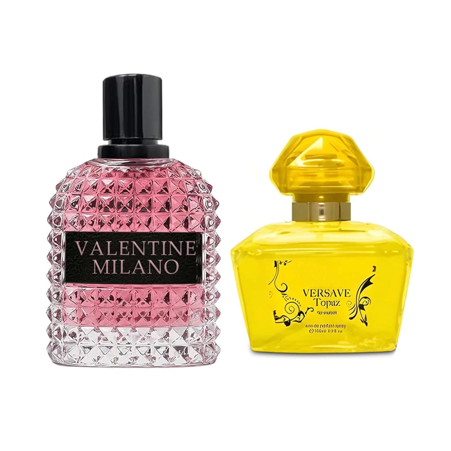 Women's Perfume Combo Set Milano Women&Versave Topuz Floral Fruity Fragrance Eau De Parfum Elegant 100ml Bottle Natural Spray Each for Daily Used