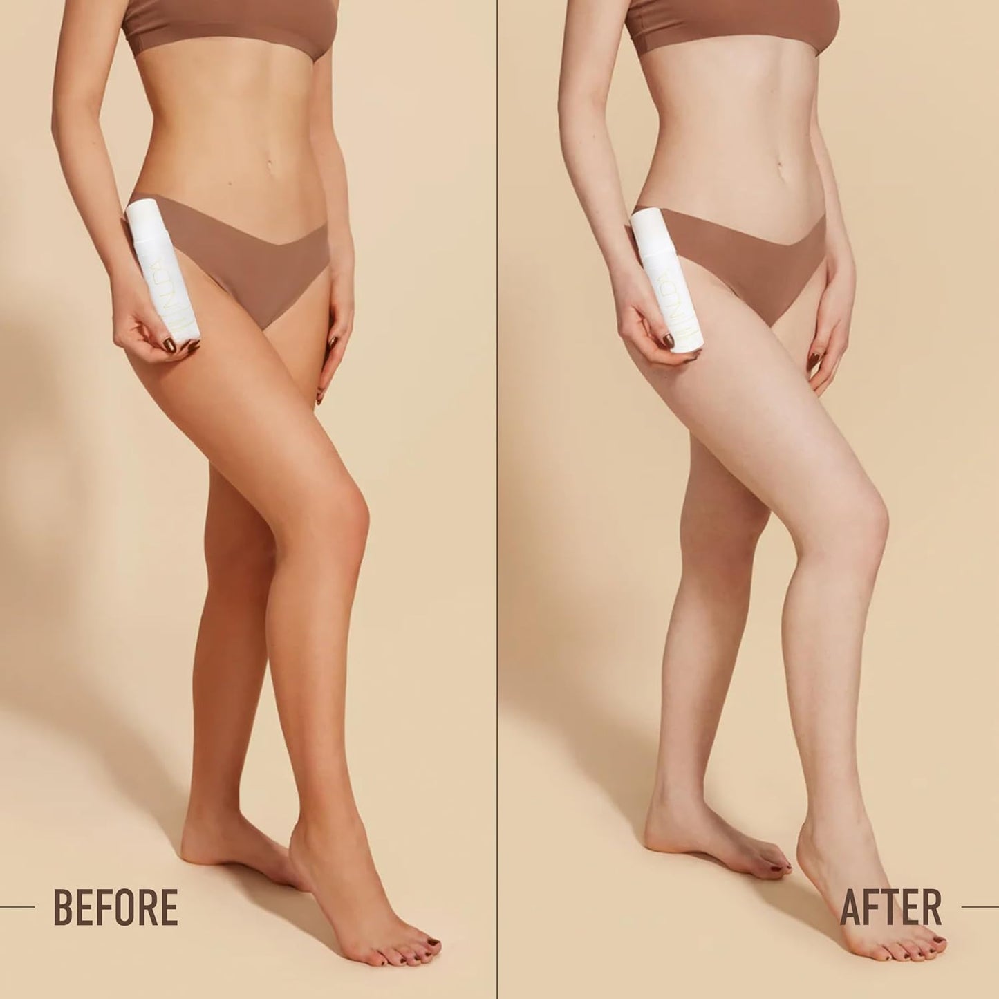 Nuda Sunless Tan Remover | Gentle & Non-Abrasive Mousse | Vegan Self Tanner Remover with Vitamins A, C, & E and Aloe Vera, White Tea, & Lemon | Fake Tan Remover for Women, (190mL)