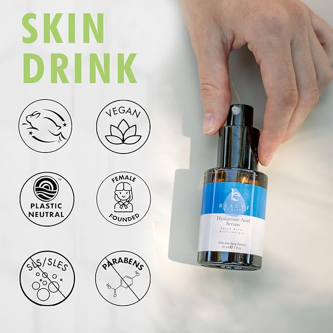 Face Serum - Hyaluronic Acid Serum for Face Anti Aging Serum with Hyaluronic Acid & Aloe Vera Hydrating Serum, Anti Wrinkle Serum for Face (2 Fl Oz)