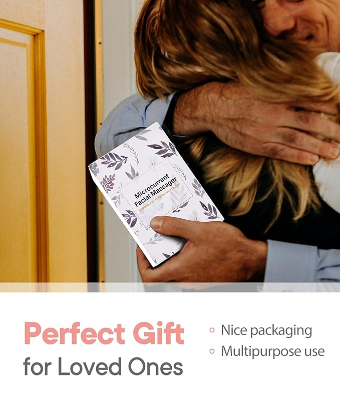 Microcurrent-Facial-Device, 5-in-1 Microcurrent Multifunctional Facial Massager, Face Roller Face Massager for Skin Care, Royal Blue