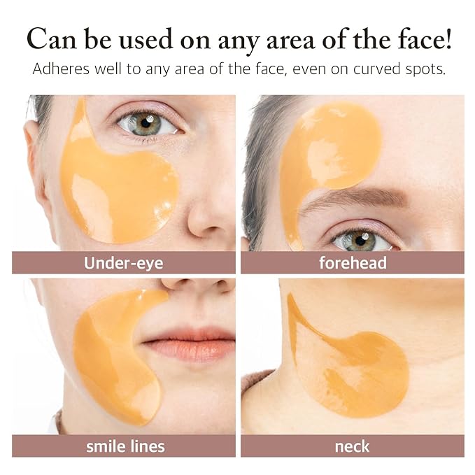 Salmon Peptide Eye Care Duo – Cooling Hydrogel Patches & Nourishing Eye Cream for Refreshed, Hydrated Eyes – Korean Skincare