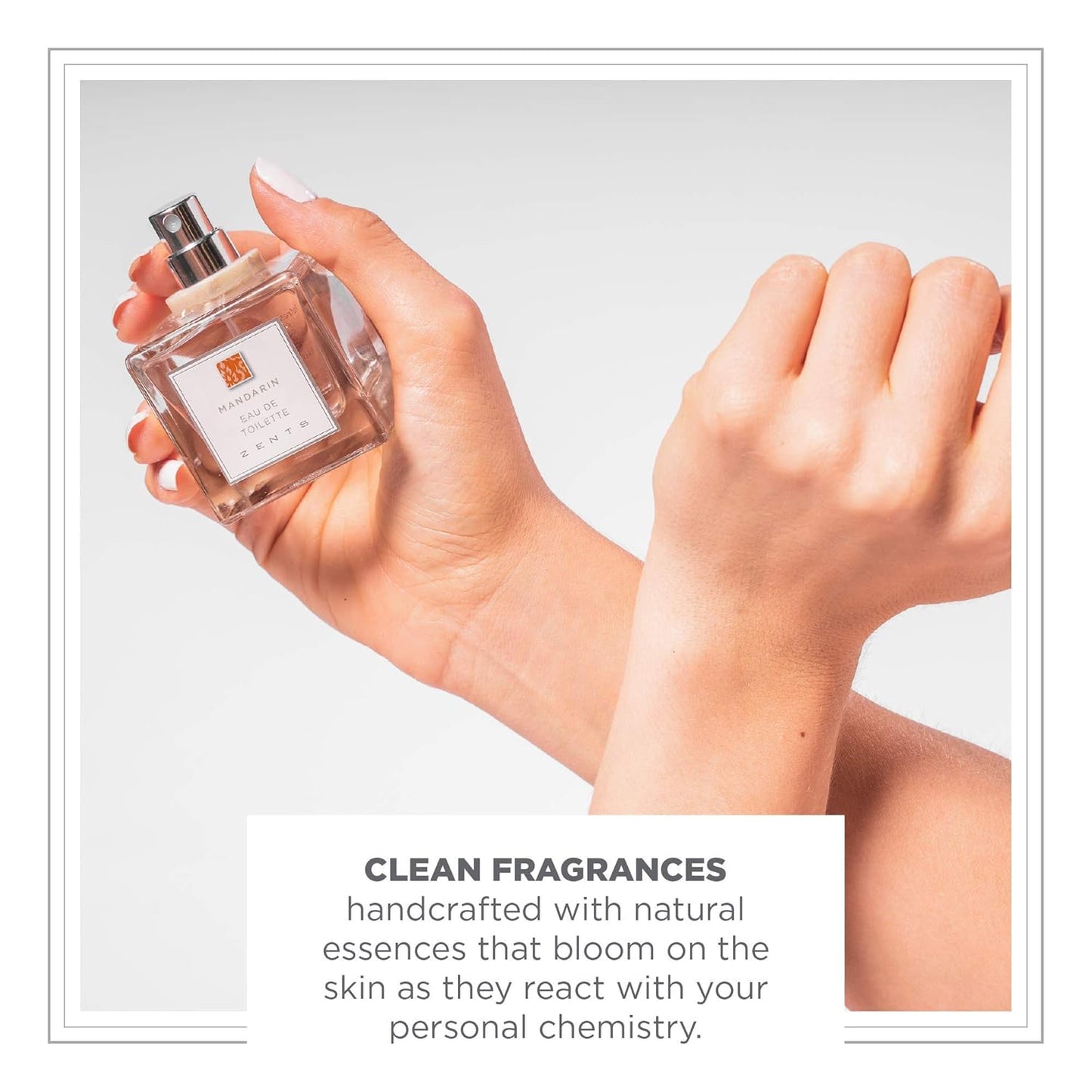 Zents Eau de Parfum (Mandarin) for Women & Men | Long-Lasting Clean Fragrance with Ginger, Mandarin & Cardamom | Citrusy & Spicy Scent | 1.69 oz