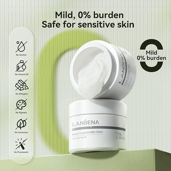 LANBENA Blackhead Remover Black Mask Charcoal Mask Peel off Mask Facial Pore Cleanser Purifying Face Mask Nose strips 1.06 Ounce