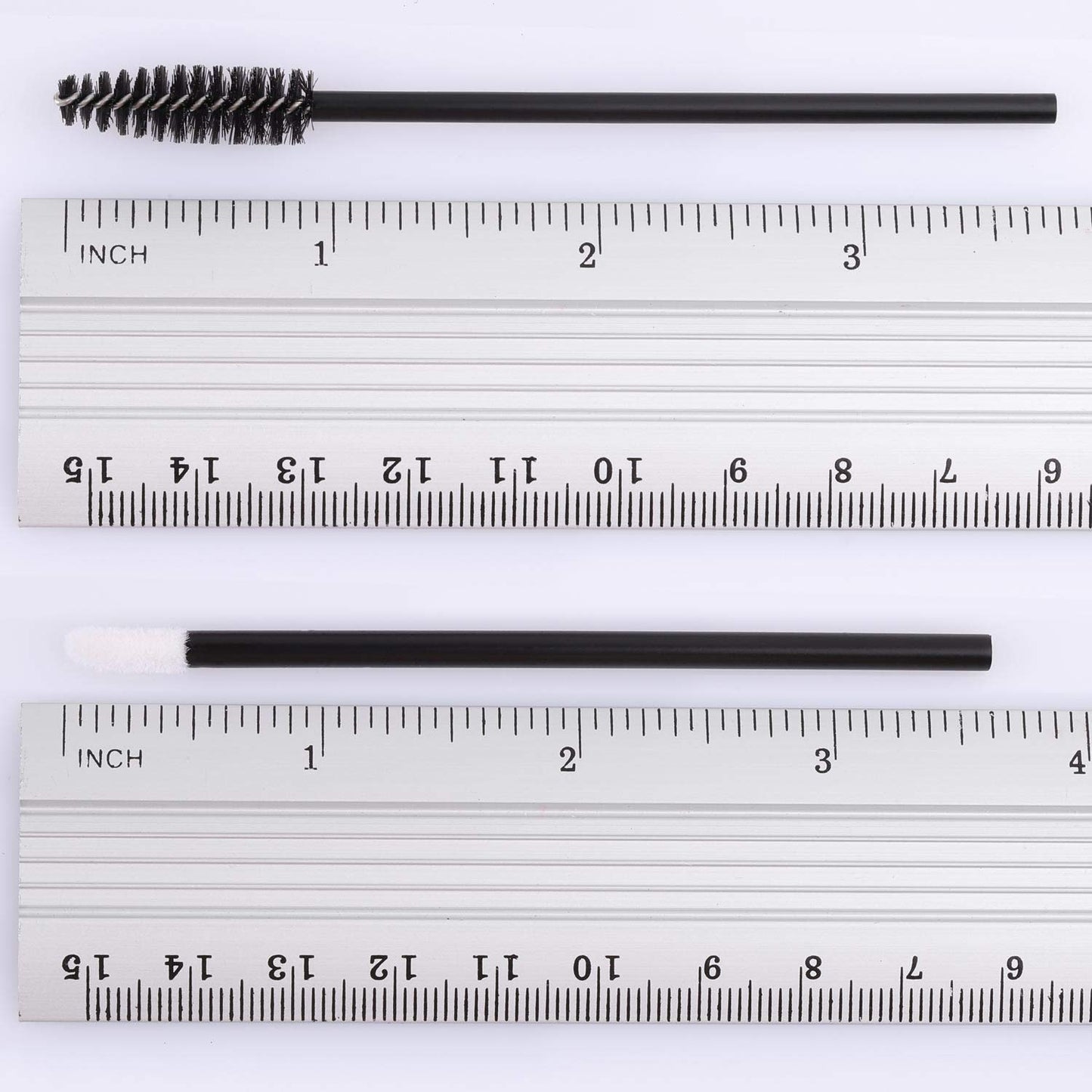 Tbestmax 200 Disposable Mascara Wand Spoolies and Lip Brushes, Lipstick Lipgloss Applicator for Eyebrow Eyelash Extension Makeup Kits Black