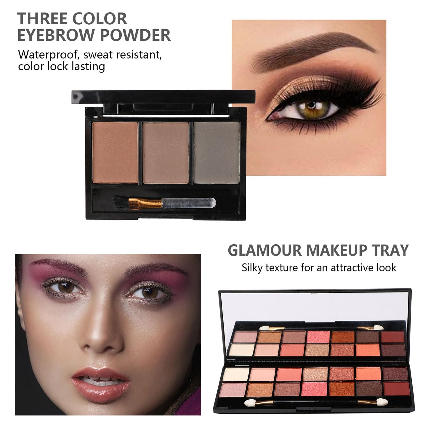 All In One Makeup Set,makeup set for girls,Makeup Gift Set for Women & Girls,Make up Cosmetic Storage,Rainbow Gift Cosmetic Case