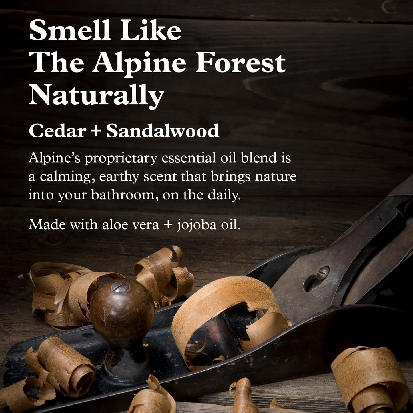 Alpine Provisions Cedar & Sandalwood Organic Conditioner - Natural, Moisturizing, & Strengthening w/Essential Oils, Sunflower oil & Aloe Vera, Vegan, Sulfate - Plant-Based Hair Care - 16.9 FL Oz