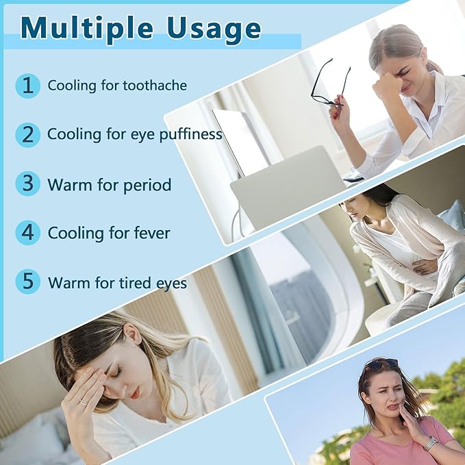 Sleep mask w/Cooling Gel Eye Mask, Heated Eye Mask for Sleeping, Reusable Ice Silk Stain Eye Cover Sleeping Mask for Travel, Home, Office, Yoga, Total Blackout, Stocking Stuffers (Leopard)