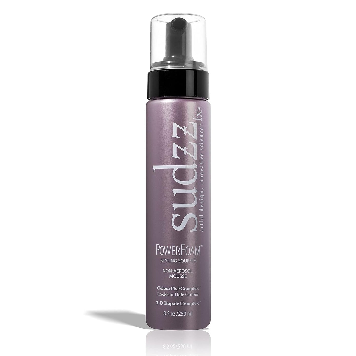 SUDZZfx Powerfoam Styling Souffle - Non-Aerosol Thickening Mousse for Curly Hair - Travel Size Foam for Black Women & Men
