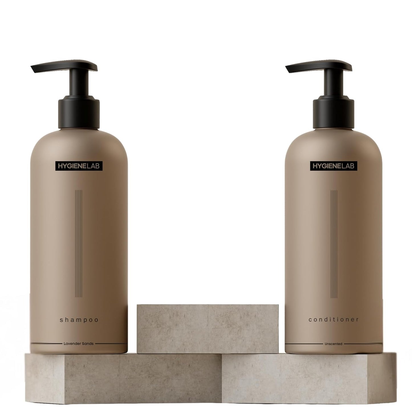 HygieneLab Men's Hair Care Duo– EWG Verified Shampoo (10 fl oz) & Conditioner (10 fl oz) – Fragrance-Free, Paraben-Free Duo for All Hair Types – Gentle Cleanse & Hydration with Premium Formula