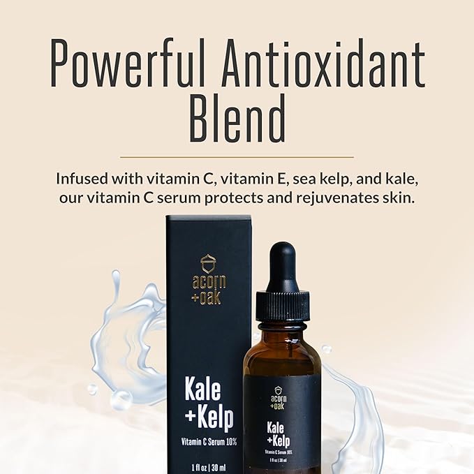 Vitamin C Face Serum - Natural Anti-Aging Serum with 10% Vitamin C, Aloe, Niacinamide, & Hyaluronic Acid, Soothing Skin Care, Firms & Evens Skin Tone, Dark Spot Remover for Face (1 fl oz)