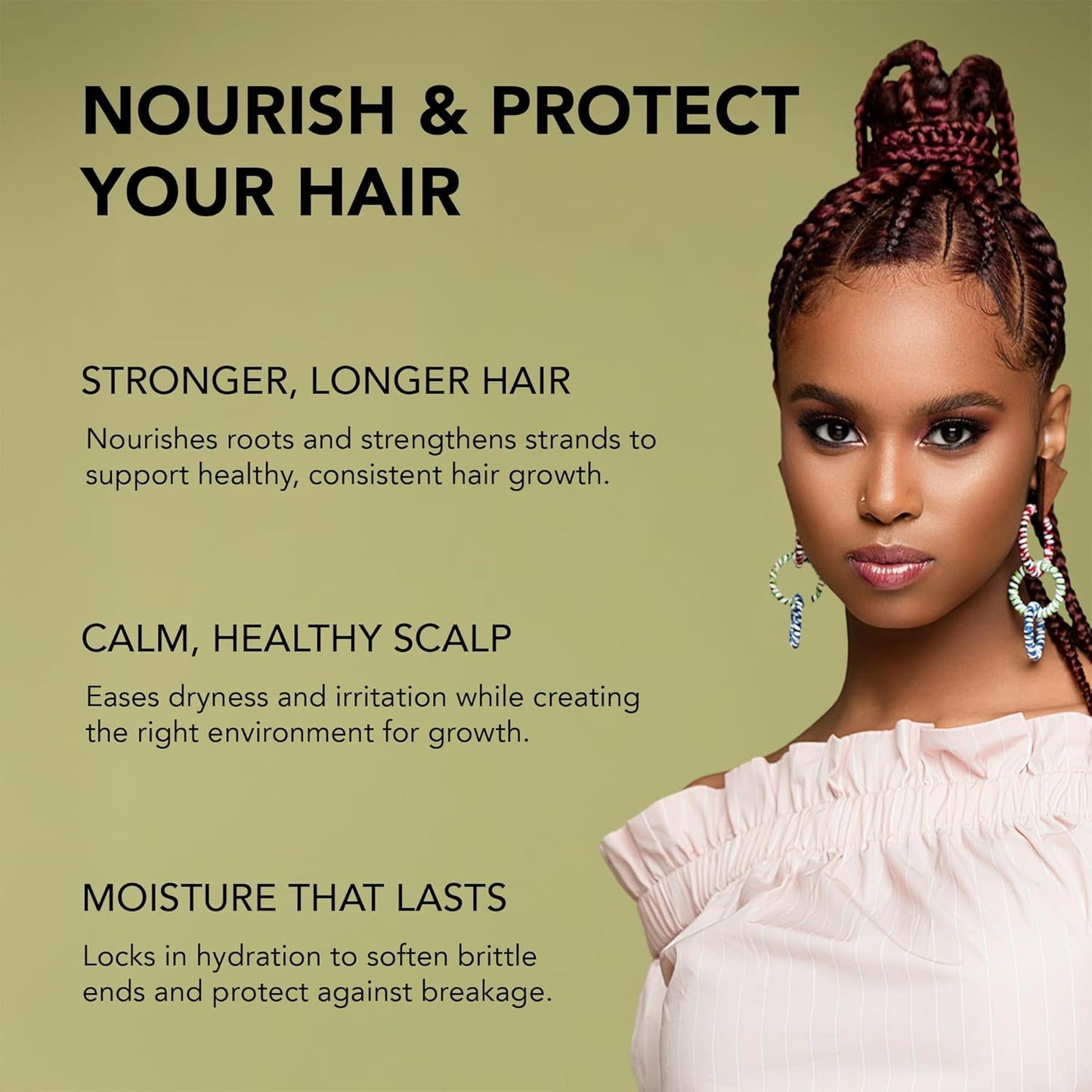 Dr. Miracle's Daily Moisturizing Gro Oil, Blended with Vitamins A, D, E, Avocado & Aloe Vera For Healthy Hair Growth, 4 Ounce