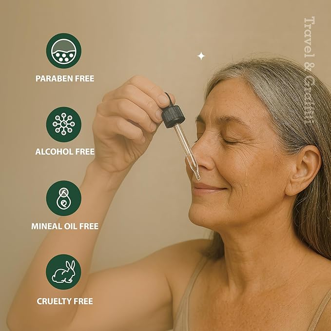 Haberlea Oil – Natural Anti-Aging Moisturizer for Dry Skin, Fine Lines & Wrinkles, Lightweight Face Oil for Hair & Body – All Skin Types – Made in Taiwan – 25ml / 0.85 fl oz