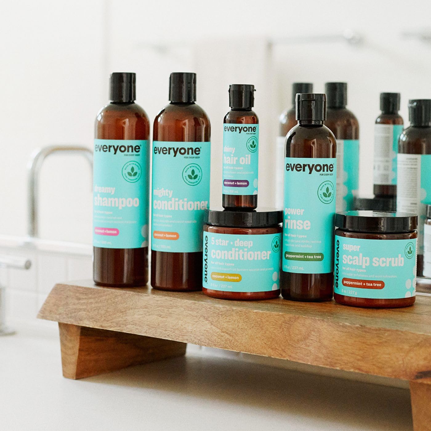 Everyone Hair Care Hair Oil - Coconut & Lemon, 2 fl oz Bottle, Hair Treatment Oils for Shiny Hair, Flyaways & Frizz Control, Sulfate Free & Paraben Free