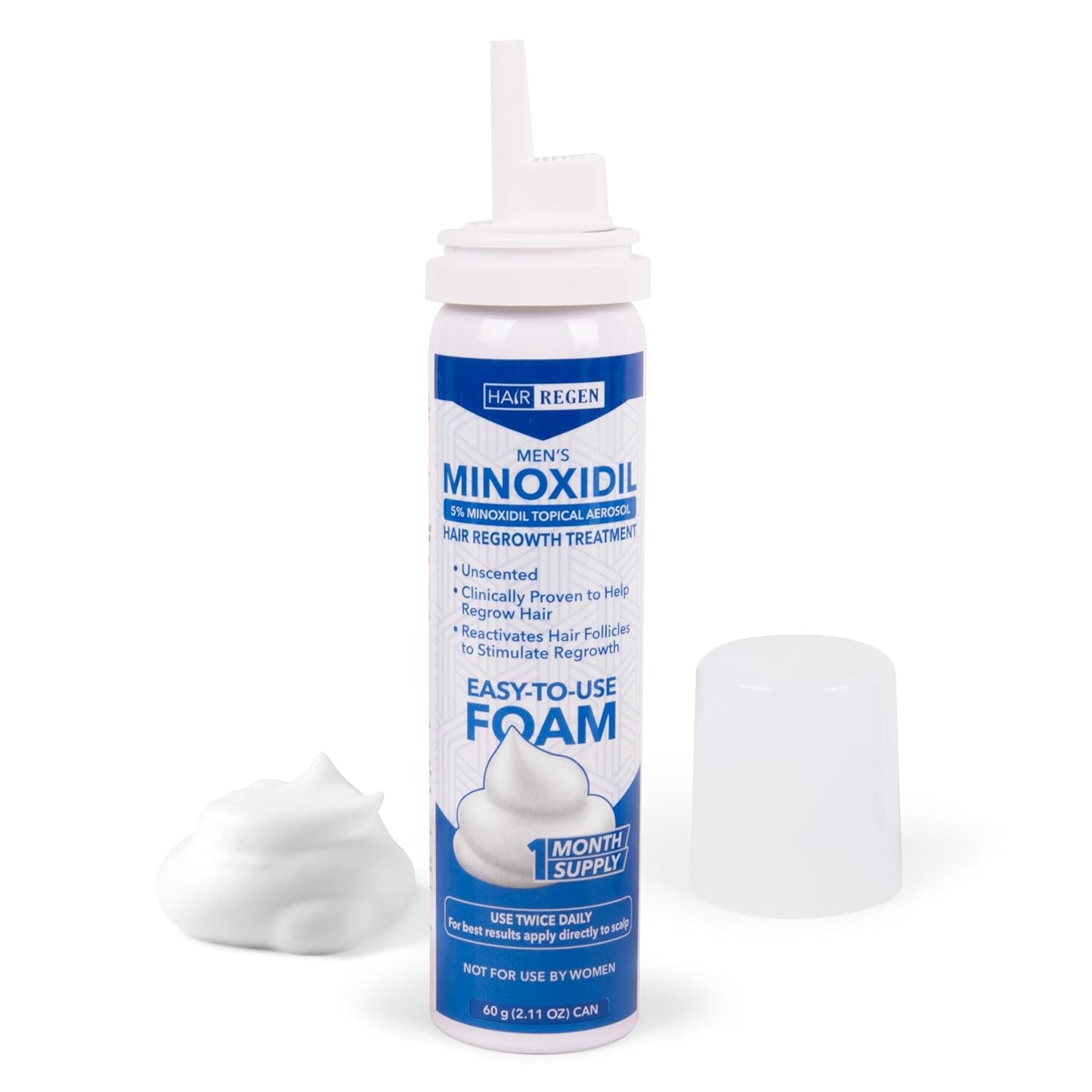 5% Minoxidil Foam for Men 6 Pack - Men's 5 Percent Hair Growth Treatment - Topical Foaming Minoxidil for Men 6 Months Supply - Great for Hair Regrowth and Reduce Hair Loss