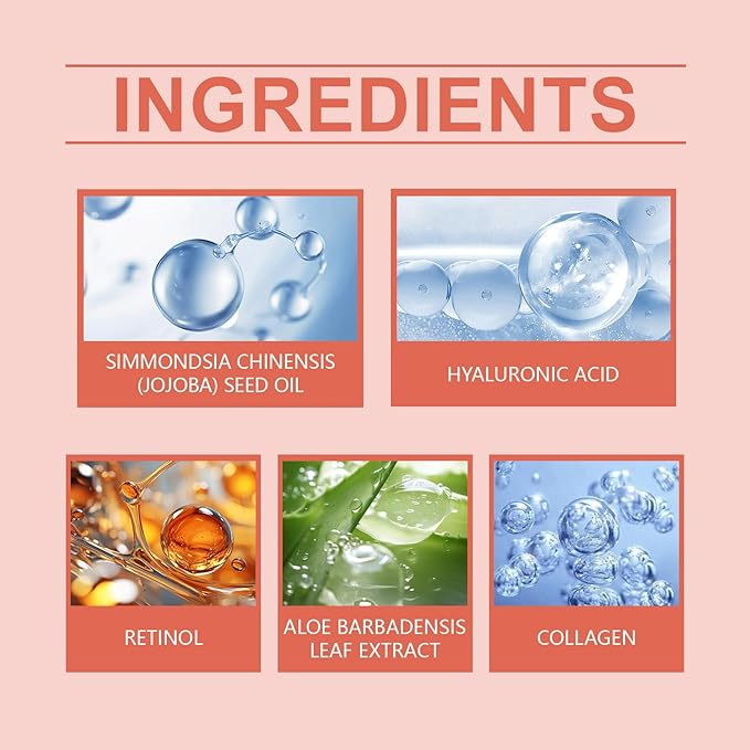 Retinol & Collagen Neck Facial Care Stick, Anti Aging Neck and Décolleté Firming Cream - Tighten and Hydrate Skin Day & Night Neck Tightening Cream Firm Repair Sagging Rejuvenates Skin