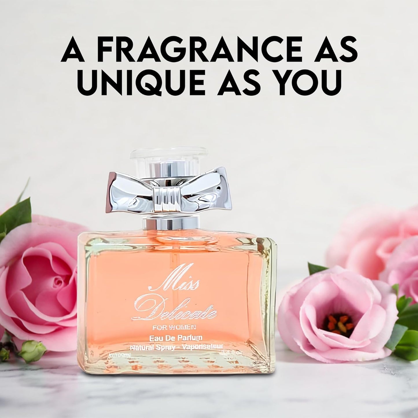 Women Perfume Miss Honey&Miss Delicate Set Eau de Parfume Spray Long Lasting Fresh Eau de Toliette for Women 3.4 Fl Oz Each Dily Used