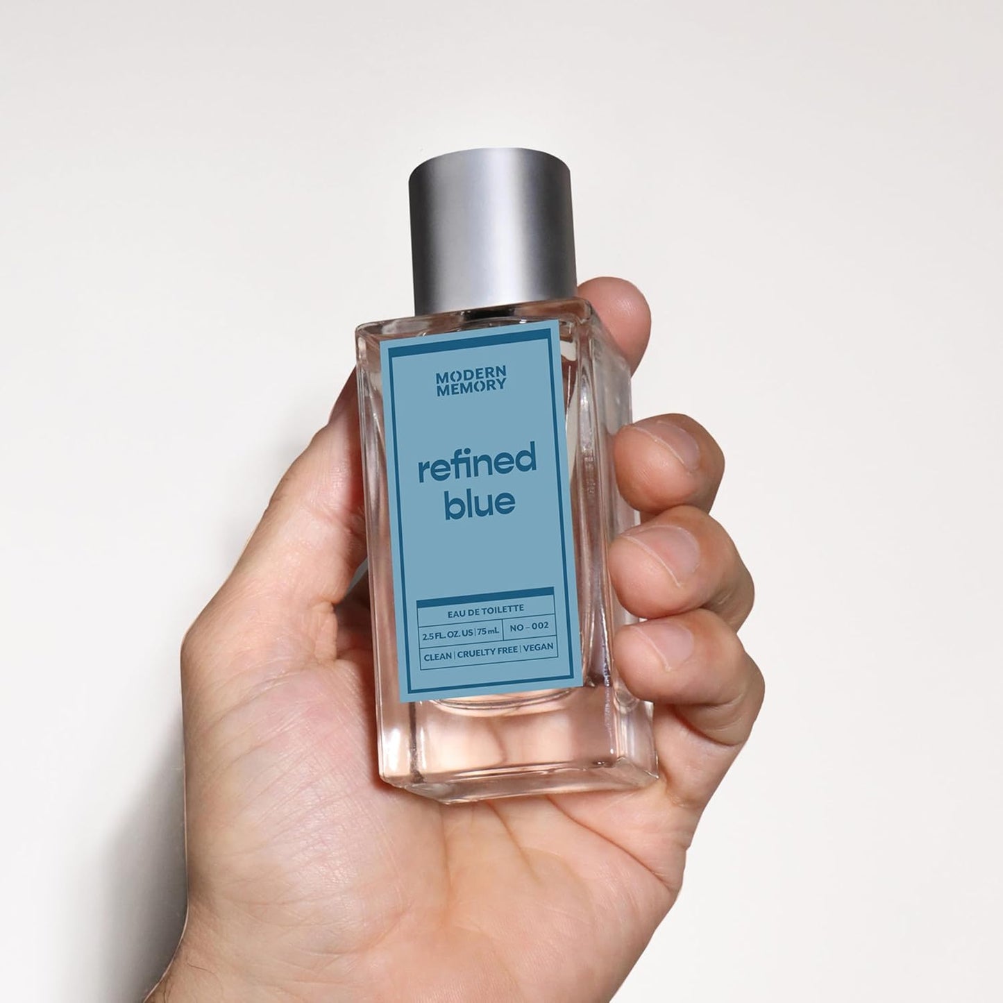 Modern Memory Refined Blue Eau de Toilette for Men, 2.5 fl oz - Notes of Bright Cirtrus, Ginger, & Rich Sandalwood