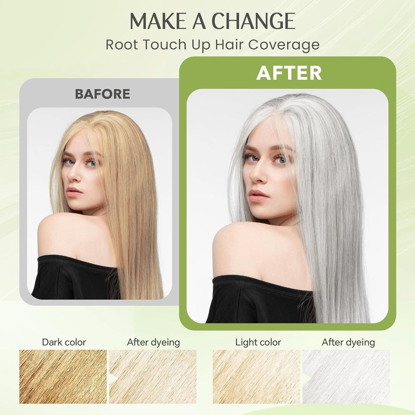 Silver Hair Dye Shampoo 3 in 1, Instant Natural Hair Color Shampoo Hair Dye for Women & Men Silver Gray, Root Touch Up & Easy To Use & Lasts 3-4 Weeks & All Hair Types, 16.9 fl.oz