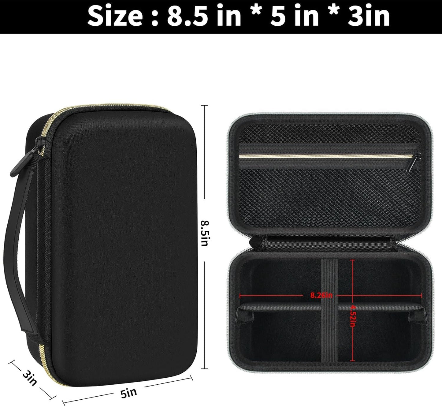 Case Compatible with KIKIDO for Novah for GLAKER for Ufree for FADEKING for GSKY for Romanda Professional Hair Clippers, Beard Trimmer Grooming Storage Holder for Hair Trimmers Set (Box Only) -Black