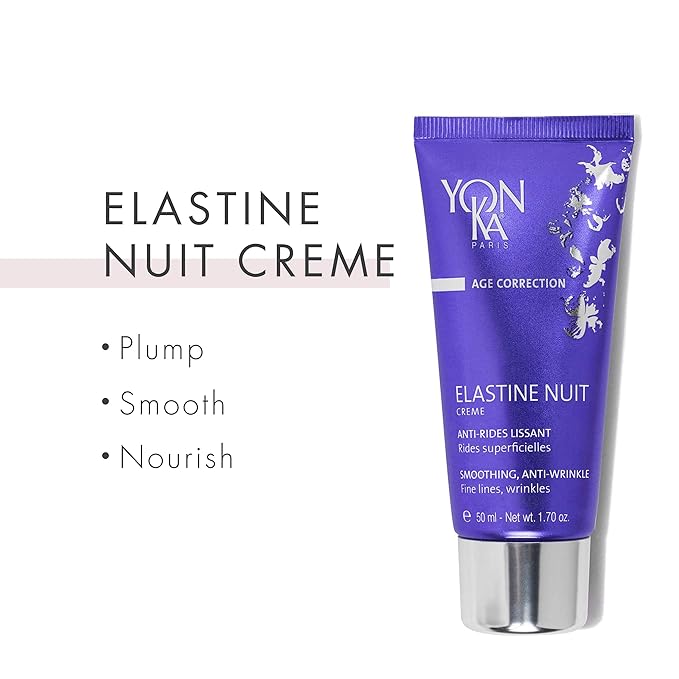Yon-Ka Elastine Jour & Nuit Anti-Wrinkle Day and Night Cream Set, Anti Aging Facial Moisturizer, Soften Fine Lines and Wrinkles with Vitamin C and Elastin Peptides, Paraben-Free