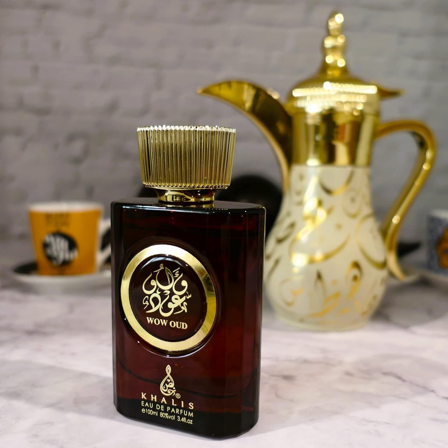 Wow Oud Eau de Parfum 3.4 oz - Rich Exotic Oud Perfume with Smoky Sweet Woody Accords loved for its long lasting trail and compliment catching aroma