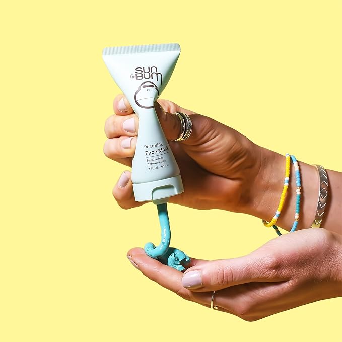 Sun Bum Skin Care Restoring Facial Mask - Vegan and Cruelty Free Formula with Cooling Aloe - 2 oz
