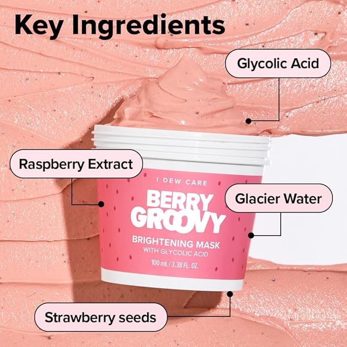 I DEW CARE Wash Off Face Mask Gift Set - Mini Scoops | Hyaluronic Acid, Korean Self Skincare, Facial Treatment, Vegan, Cruelty-Free, Paraben-Free, Exfoliating, Soothing