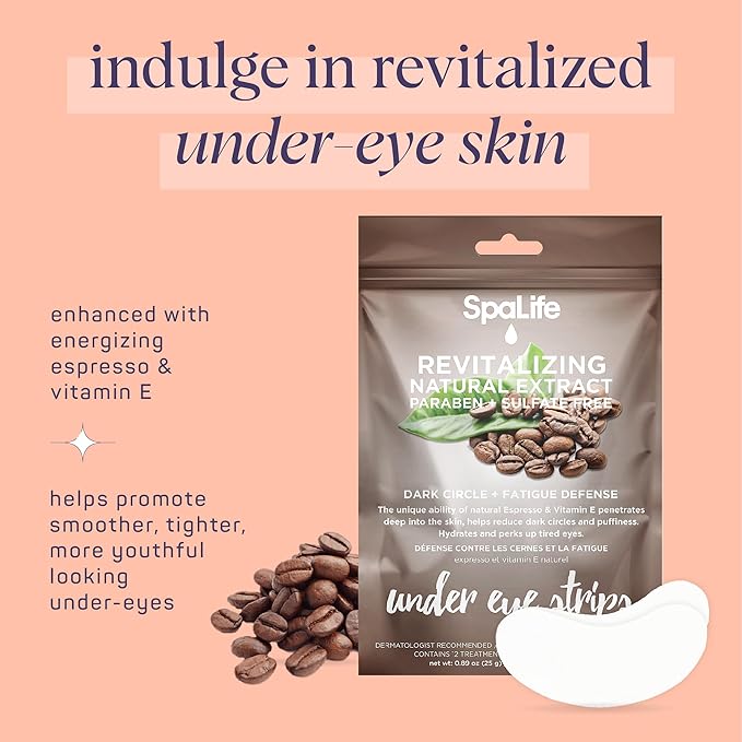 SpaLife Anti-Aging Under Eye Strips Reduce Dark Circles, Wrinkles and Fine Lines (48 Treatment Combo)