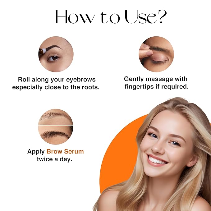 Nourish Mantra Eyebrow Growth Serum | Formulated with Redensyl, Biotin, Peptides & Amino Acids | Natural Eyebrow Serum and Enhancer for Thicker Brows | Brow Enhancing Serum 10 ml