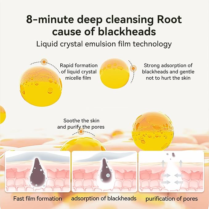 LANBENA Blackhead Remover Black Mask Charcoal Mask Peel off Mask Facial Pore Cleanser Purifying Face Mask Nose strips 1.06 Ounce