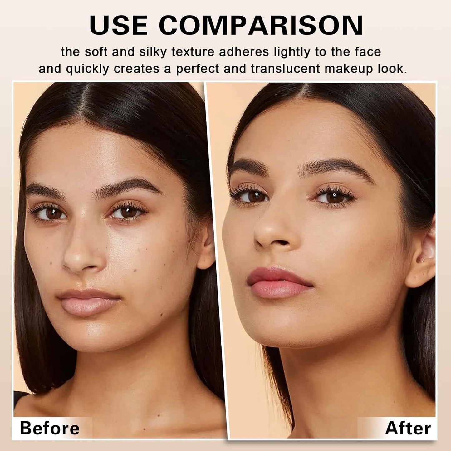 Airbrush Foundation with Primer,Silk Flawless Airbrush Makeup,Buildable Coverage with Anti-aging Formula,Moisturizing Foundation Makeup (02 Beige)