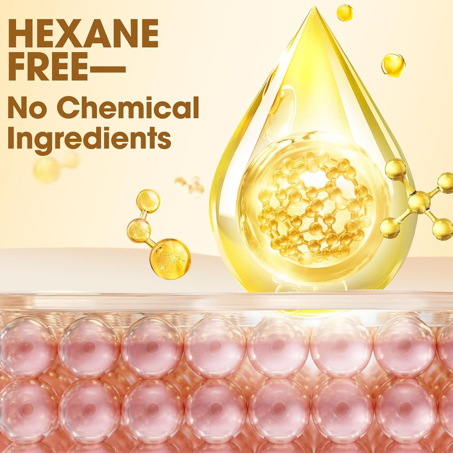 USDA Certified Organic Golden Castor Oil (4Oz), Pure Cold-Pressed Hexane Free Organic Castor Oil Unrefined for Face, Hair Treatment Starter, Skin Moisturizer, Suitable for Women Men Kids