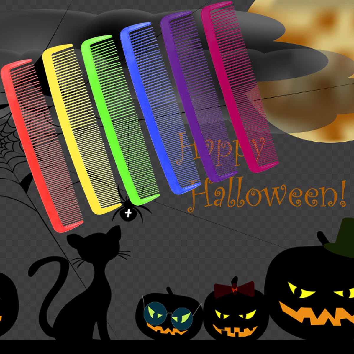 Party Carnival Giant Comb - Giant Wide Comb for Halloween & Carnival,Oversized Prank Hair Styling Tool（Blue）