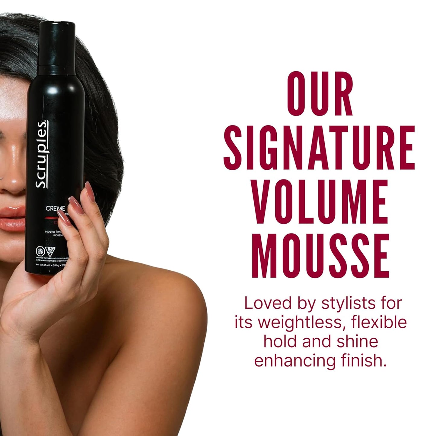 Scruples Creme Parfait Volumizing Foam - Rich & Weightless Styling Foam for Ultimate Smoothing Control, Hydration & Frizz-Free Hold - Alcohol-Free Hair Mousse for All Hair Types, 8.5 oz (Pack of 2)