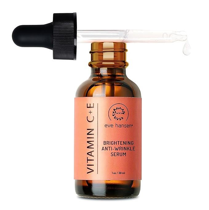 Eve Hansen Vitamin C Serum for Face - Facial Serum with Hyaluronic Acid, Vitamin E and Aloe Vera 1 oz - for softer, smoother, and more refined Skin
