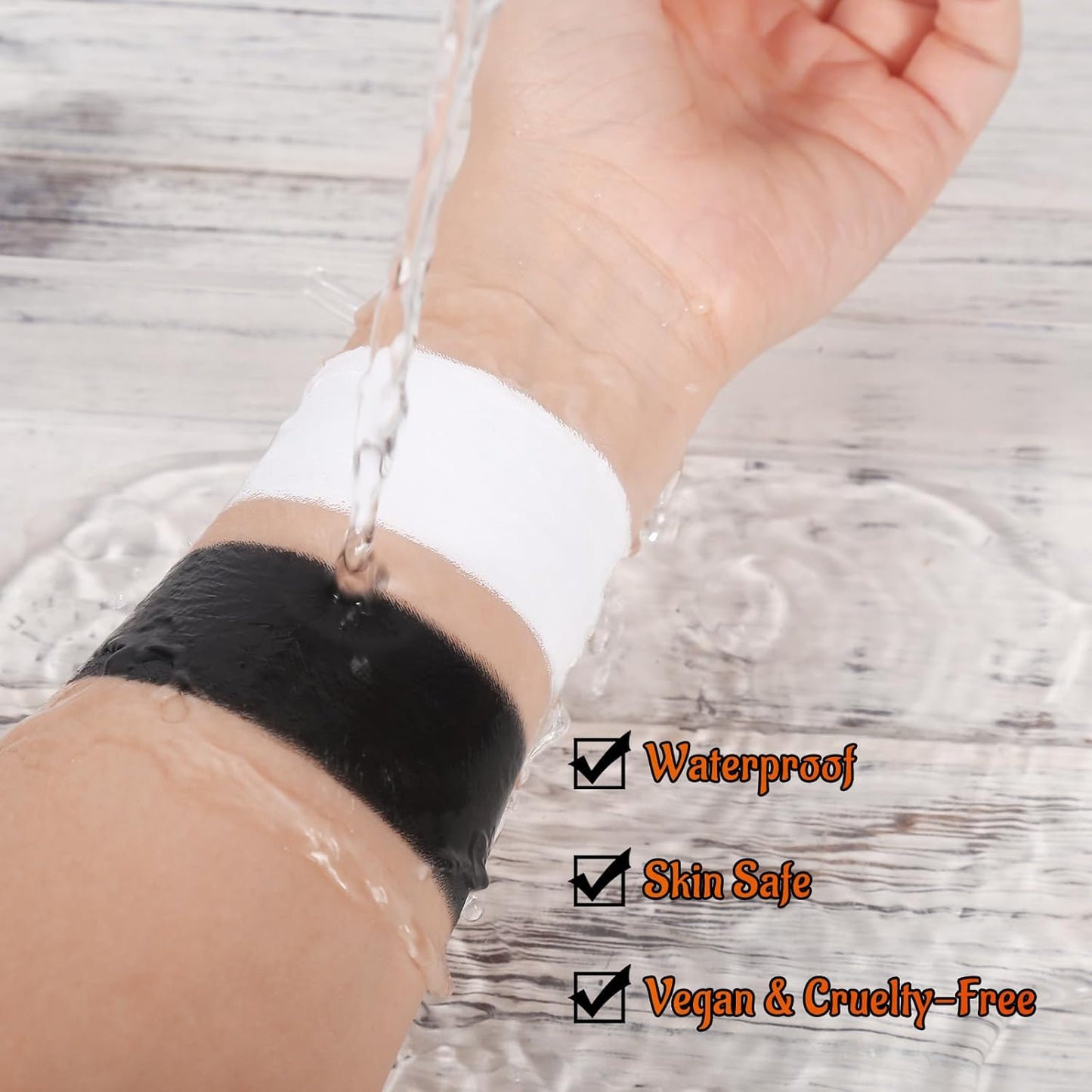 BOBISUKA Halloween Black and White Face Body Paint Set Oil Based Face Painting Kit for Adult Non Toxic Large Capacity Facepaint for Cosplay Clown Skeleton Vampire Special Effects Makeup