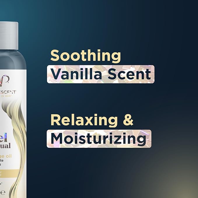 Promescent Lavender Massage Oil for Massage Therapy + Vanilla Massage Oils for Date Night, Sweet Almond for Skin, Body Oil for Men & Women to Relieve Stress & Sore Muscles