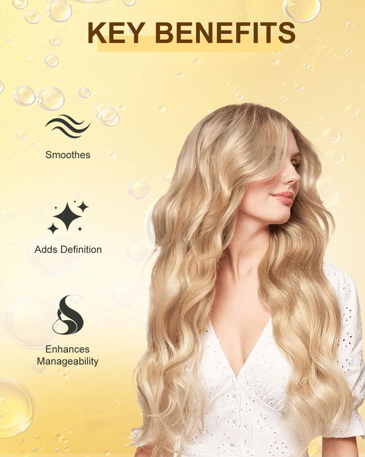 Samnyte Styling Cream, Non-greasy Travel Size Smoothing Cream for Women & Kids, Fragrance-Free Flyaway Control for Frizz & Baby Hair, Styling Products for Slick Back, Bun, Ponytail, Braiding