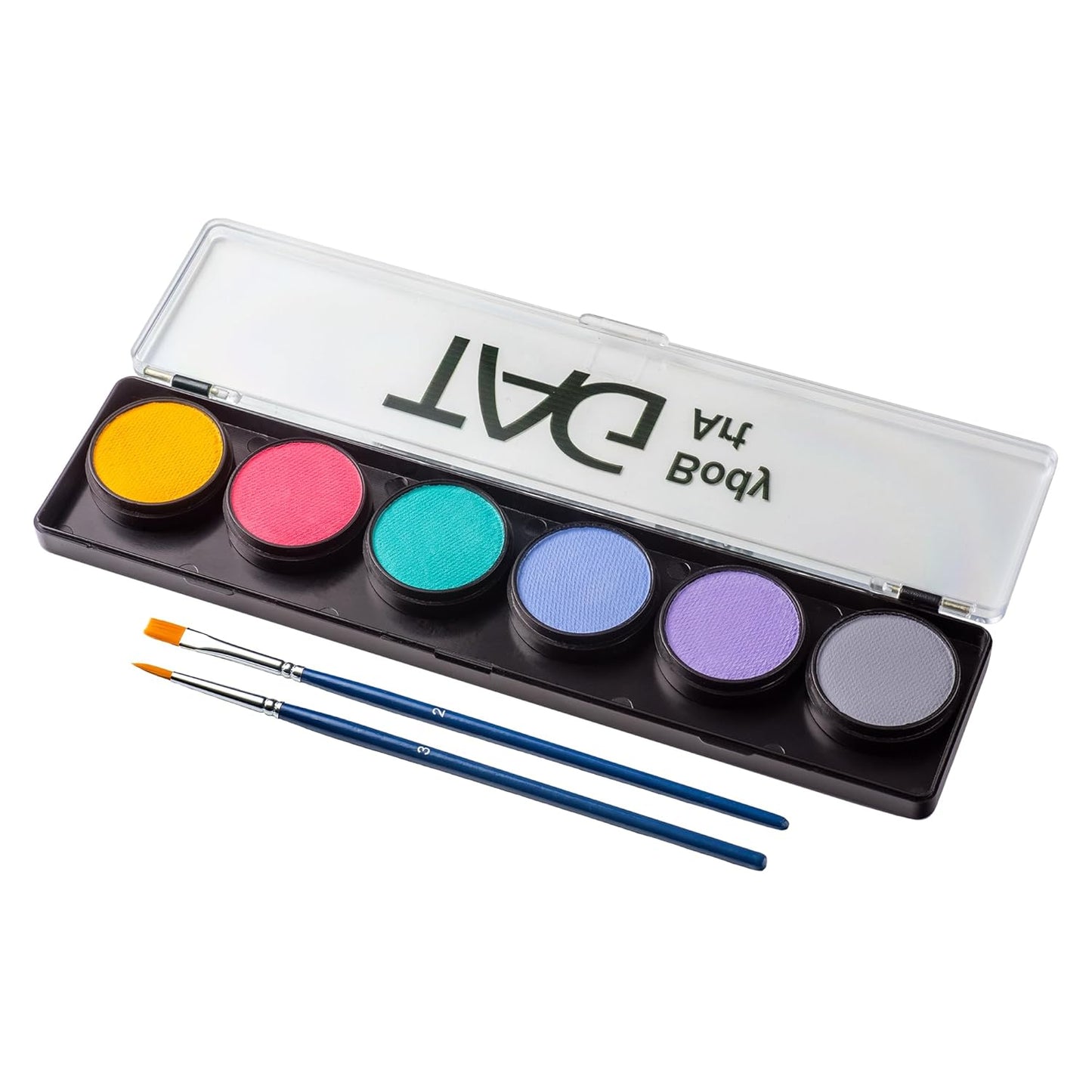 TAG Professional Face & Body Paint Pastel Palette 6 x 10g, Non-Toxic, Hypoallergenic, Easy to Wash off, ideal for Kids Parties, Halloween, Cosplay & Festivals