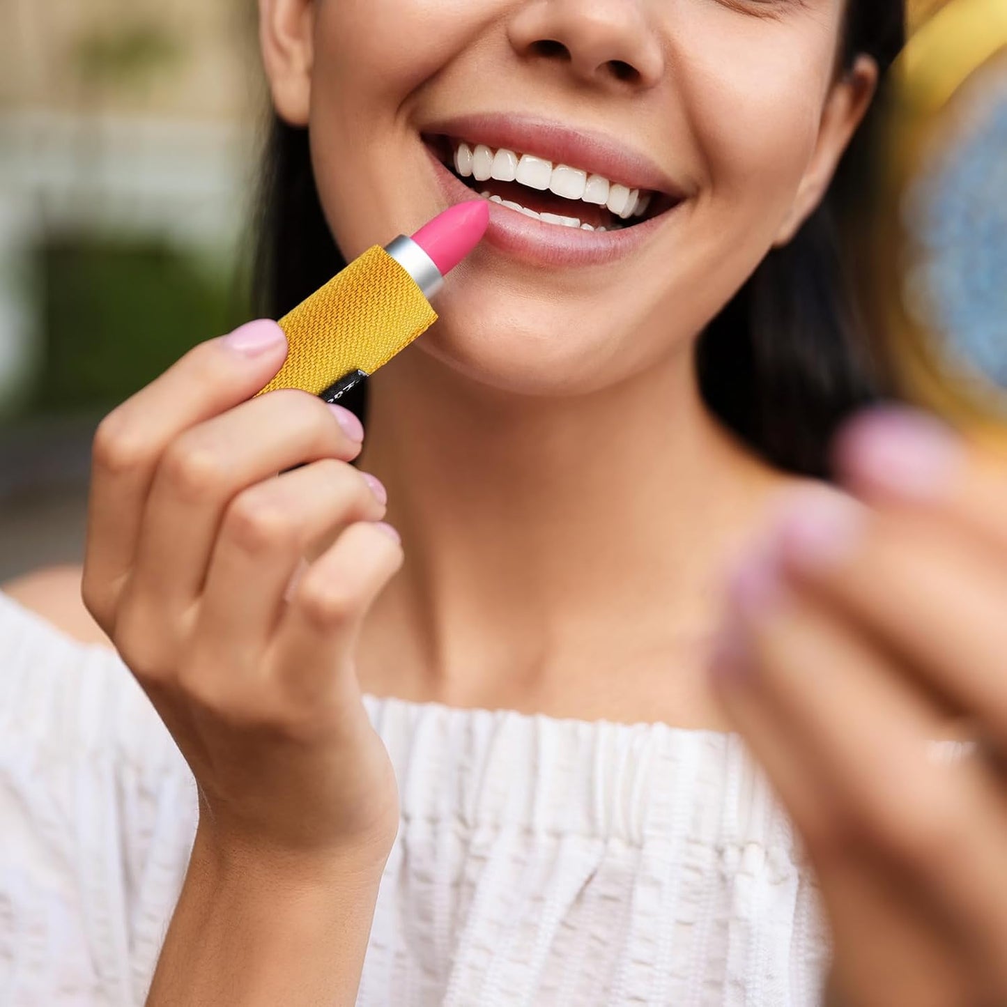 3PCS Lip Balm Holder Key chain Lip Gloss Holder Lipstick Holder Lip Balm Pouch Keychain Compatible with ChapStick Keychain, Burt's Bees- Christmas Stocking Stuffers