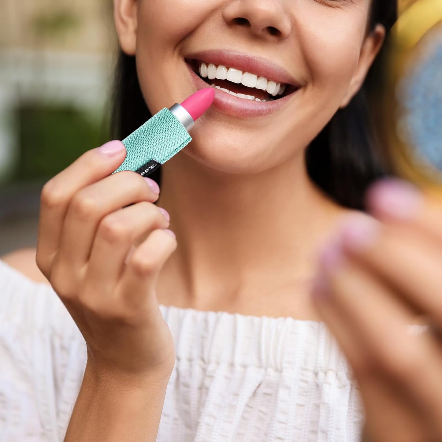 3PCS Lip Balm Holder Key chain Lip Gloss Holder Lipstick Holder Lip Balm Pouch Keychain Compatible with ChapStick Keychain, Burt's Bees- Christmas Stocking Stuffers