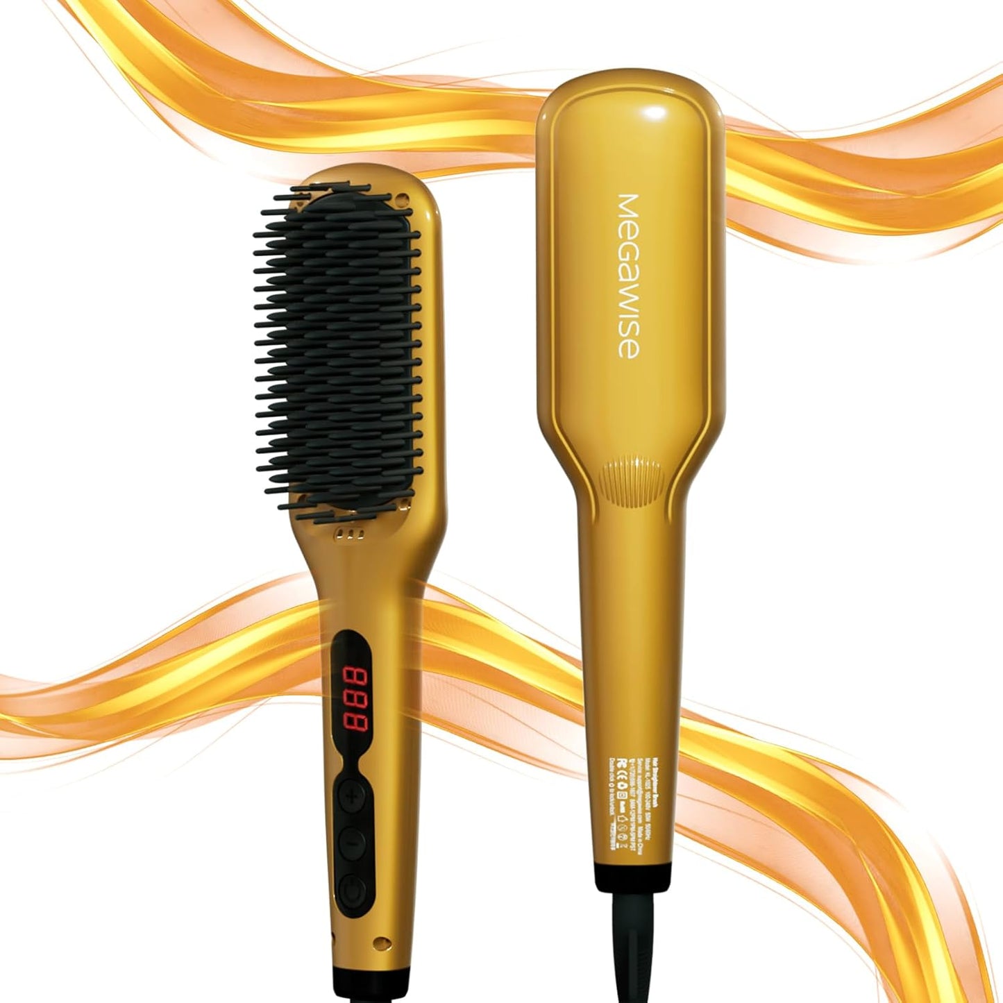 MEGAWISE Hair Straightener Brush Series (Yellow)