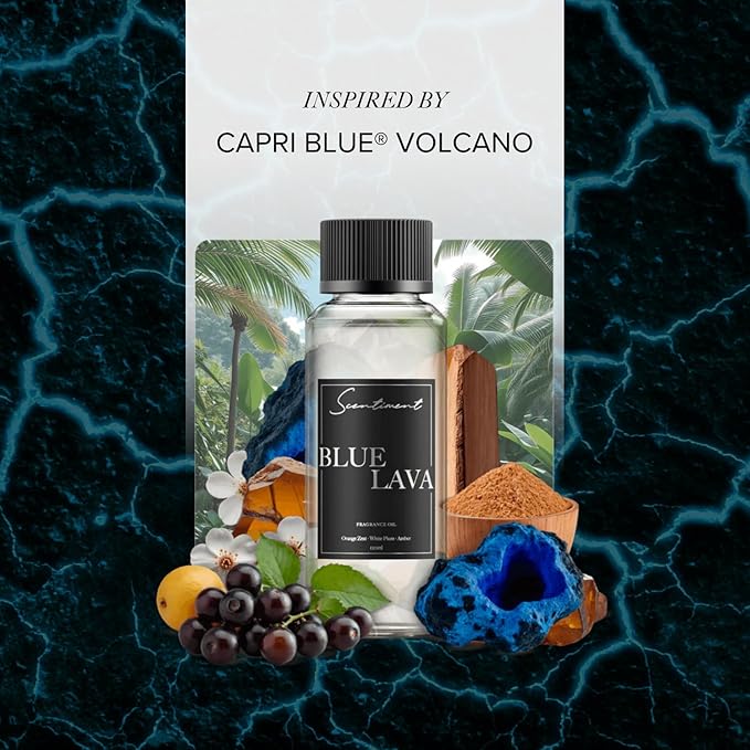 Blue Lava Designer Collection Diffuser Oils | Aromatherapy Home Fragrance | Luxurious Scent with Notes of Lime, Orange Zest, Cassis, Green Leaves (120 mL)