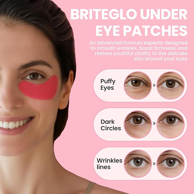 Under Eye Patches for Puffy Eyes & Dark Circles - Deep Hydration, Smooth Fine Lines, Anti-Wrinkles Patches, Enriched with Hyaluronic Acid, Centella & Vitamin E, Firm Under Eye Mask (28 Pairs)